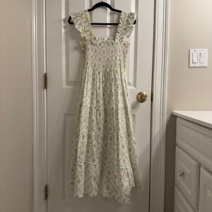 Hill House Home Ellie Pastel Trellis Nap Dress Midi S Small